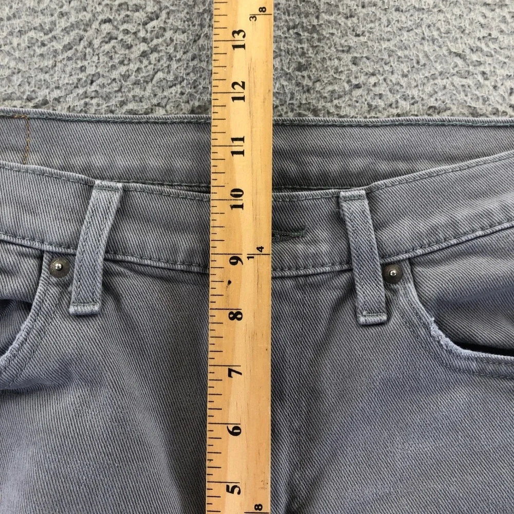 Levis Jeans Ment 33x34 Gray 514 Straight Fit Stretch Denim Light Wash Regular Fi